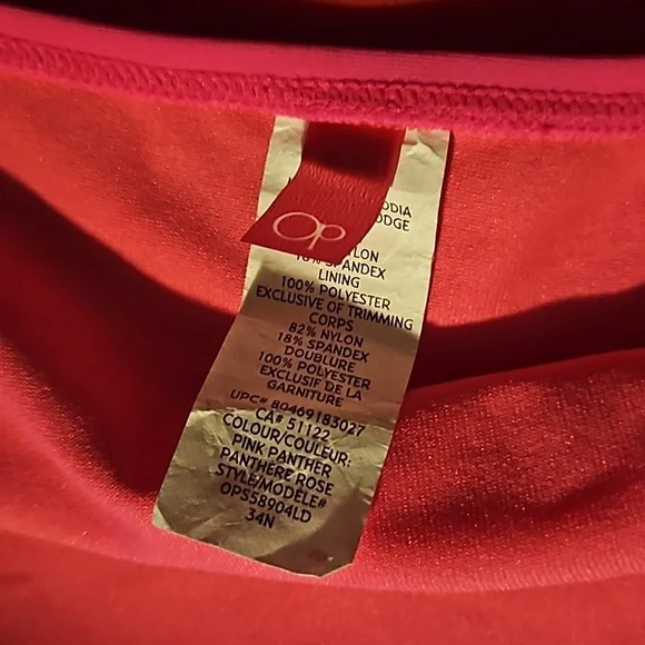 OP Raspberry Ruched Laser Cut Out Bikini Bottoms - Picture 5 of 7